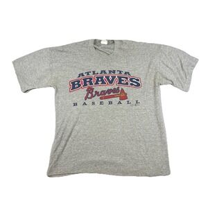 Vintage 1998 Atlanta Braves Gray T Shirt Size Extra Large